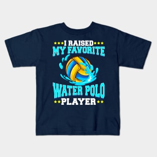 Raised Favorite Water Polo Player Kids T-Shirt